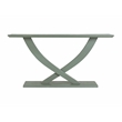 Pemberly Row Acacia Wood Console Table in Spanish Moss Green