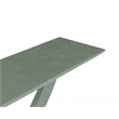 Pemberly Row Acacia Wood Console Table in Spanish Moss Green