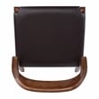 Pemberly Row Contemporary Rubberwood Dining Chair in Chestnut Wire Brush