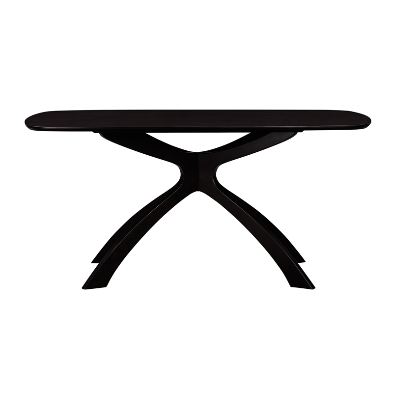 Pemberly Row 5 Piece High Back Swivel Dining Set in Matte Black
