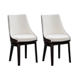 Pemberly Row 5 Piece High Back Swivel Dining Set in Matte Black