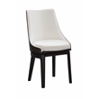 Pemberly Row 5 Piece High Back Swivel Dining Set in Matte Black