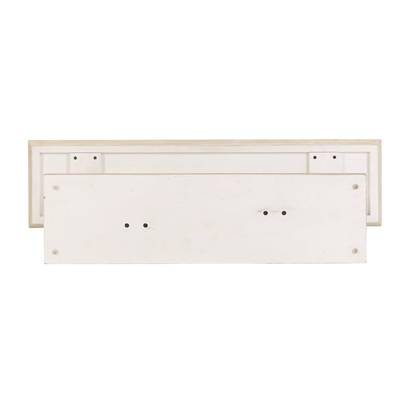 Pemberly Row Acacia Wood Console Table in Sawgrass Beige Finish