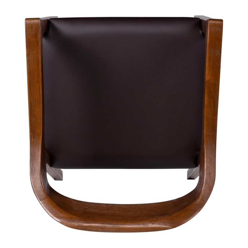 Pemberly Row Rubberwood Dining Armchair in Chestnut Wire Brush