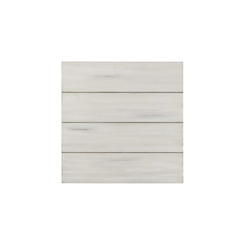 Pemberly Row MDF and Solid Wood End Table with Shelf in Antique White