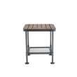 Pemberly Row Fir Wood and Metal End Table in Natural and Industrial Gray