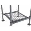 Pemberly Row Fir Wood and Metal End Table in Natural and Industrial Gray