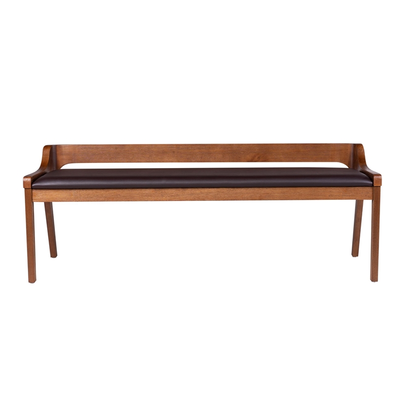 Pemberly Row 5 Piece Rubberwood Drop Leaf Dining Set in Chestnut Wire Brush