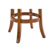 Pemberly Row Solid Hardwood Swivel Bar Stool in Fruitwood Brown