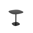 Pemberly Row 28 Inch Round Metal Bistro Dining Table in Black