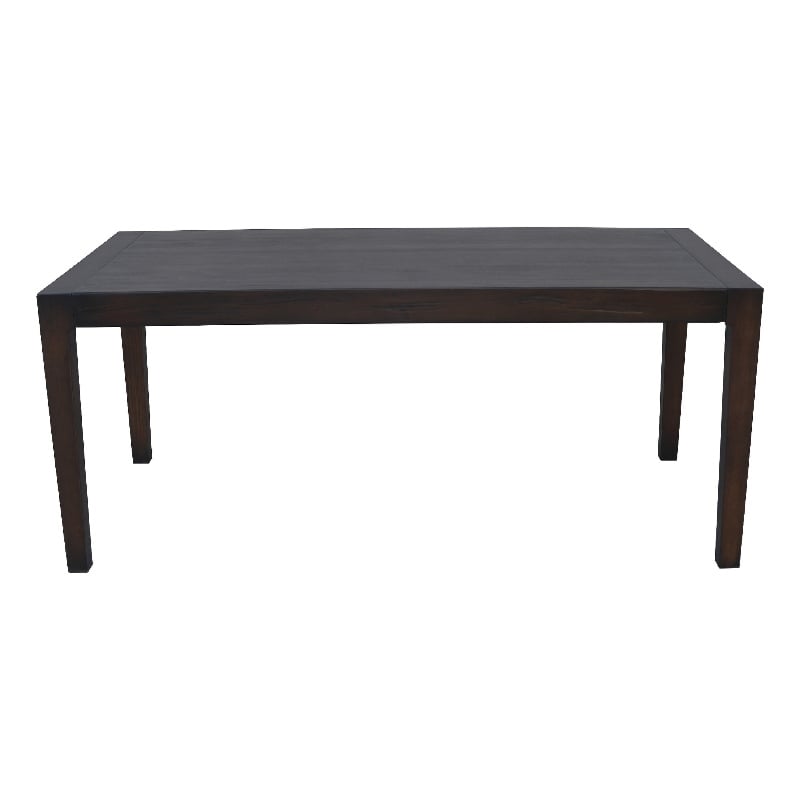 Pemberly Row 71 Inch Rectangular Reclaimed Pine Dining Table in Java Gray