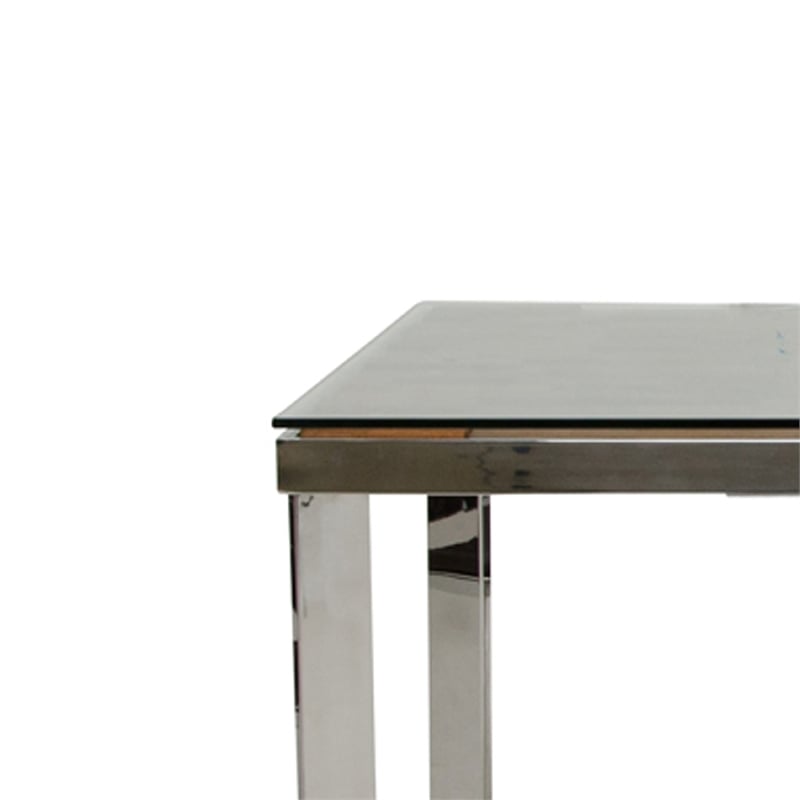 Pemberly Row 64 Inch Reclaimed Ship Wood and Glass Dining Table in Brown