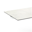 Pemberly Row 70-118 Inch Extendable Dining Table with White Ceramic Top
