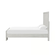 Pemberly Row King Bed in Rustic White with Solid Wood Transitional Panel Design