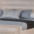 Pemberly Row King Bed with Paneled Headboard and Beveled Fronts in White Oak