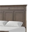 Pemberly Row Queen Bed with Panel Molded Headboard and Footboard in Walnut