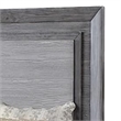 Pemberly Row Queen Bed with LED Headboard and Metal Bracket Legs in Gray