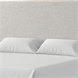 Pemberly Row Queen Bed with LED Headboard in Weathered Gray Rubberwood