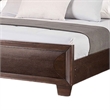 Pemberly Row King Bed with Paneled Headboard & Beveled Fronts in Espresso Brown