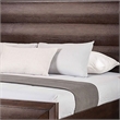 Pemberly Row Queen Bed with Paneled Headboard & Beveled Fronts in Espresso Brown