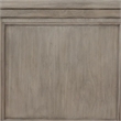 Pemberly Row King Bed with Footboard Storage and Bun Feet in Gray