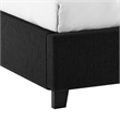 Pemberly Row Queen Bed with Wingback Headboard and Nailhead Trim in Black
