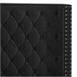 Pemberly Row Queen Bed with Wingback Headboard and Nailhead Trim in Black