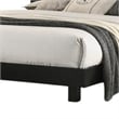 Pemberly Row King Bed with Underbed LED and Gold Acrylic Trim in Black