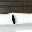 Pemberly Row Queen Bed with Crown Molding Headboard in Rustic Gray