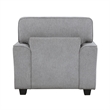 Pemberly Row Accent Armchair with Nailhead Trim in Gray Chenille