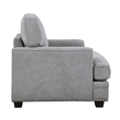 Pemberly Row Accent Armchair with Nailhead Trim in Gray Chenille