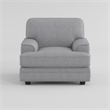 Pemberly Row Accent Armchair with Nailhead Trim in Gray Chenille