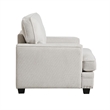 Pemberly Row Accent Armchair with Nailhead Trim in Sand Brown Chenille