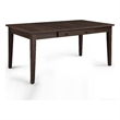 Pemberly Row 66 Inch Dining Table with Lift Top Storage and Drawers in Brown