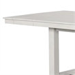 Pemberly Row Extendable Farmhouse Dining Table 60-84 Inch in Rustic White Oak