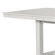 Pemberly Row Extendable Farmhouse Dining Table 60-84 Inch in Rustic White Oak