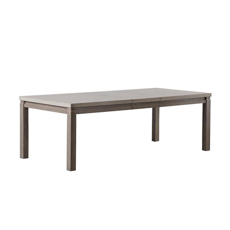 Pemberly Row 90 Inch Rectangular Dining Table in Dual-Tone Gray