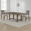 Pemberly Row 66-84 Inch Extendable Dining Table with Trestle Base in Gray