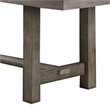 Pemberly Row 66-84 Inch Extendable Dining Table with Trestle Base in Gray