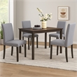 Pemberly Row 43 Inch Rectangular Dining Table in Gray Brown Wood