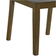 Pemberly Row Set of 2 Ladder Back Dining Chairs in Gray and Hickory Brown