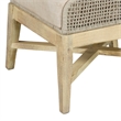 Pemberly Row Set of 2 Handcrafted Dining Chairs in Mango Wood with Rope Weaving