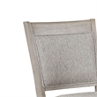 Pemberly Row Set of 2 Counter Height Chairs in White Oak with Gray Fabric