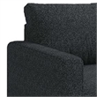 Pemberly Row Accent Sofa Chair in Black Boucle with Gold Legs