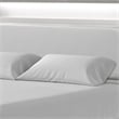 Pemberly Row Twin Size Bed with LED Bookcase Headboard in Champagne Silver
