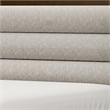 Pemberly Row Queen Bed with Channel Tufted Headboard in Light Gray