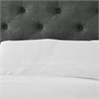 Pemberly Row Full Size Bed with Tufted Headboard and Storage in Dark Gray