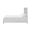 Pemberly Row Contemporary Queen Bed with Panel Design in White Oak Wood