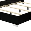 Pemberly Row Queen Size Bed with LED Headboard in Piano Black