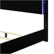 Pemberly Row Queen Size Bed with LED Headboard in Piano Black